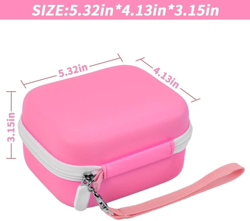 Grapsa Sticker Printer Case for Anycash/for ETIKEZ PM290C/ for Nelko PM230/ for Memoking T02/ for Phomemo M02/ T02/ Q30S Mini Photo Printer. Holder for Label Maker, Thermal Paper, USB Cable (Box Only)-Pink - Image 5
